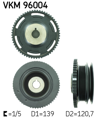 Belt Pulley, crankshaft - VKM 96004 SKF